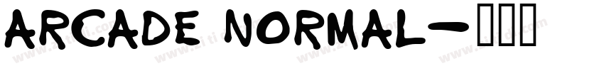 Arcade Normal字体转换